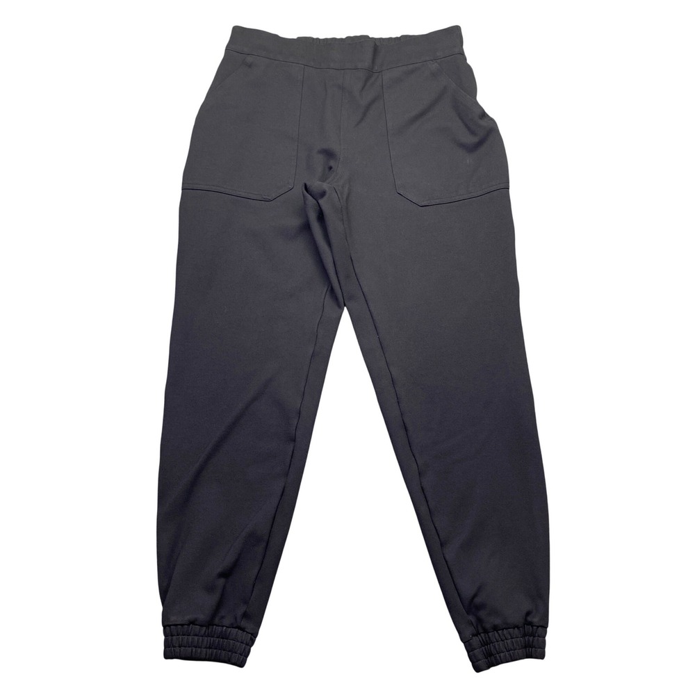 Spanx 20350R Black Stretch Jogger Pants Womens Large L Elastic Waist Pockets